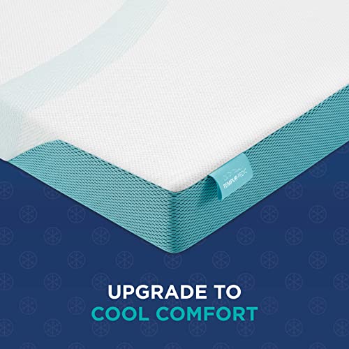 Tempur-Pedic TEMPUR-Adapt + Cooling 3-Inch King Mattress Topper, Medium Luxury Premium Foam, Washable Cover, White